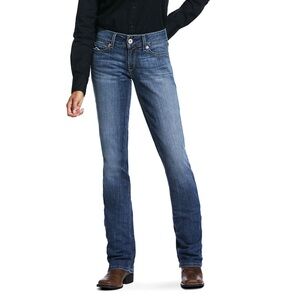 NWT-Ariat Women's Brooke Mid Rise Straight stackable Jeans-10032050-27 XLong